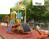 Детска площадка с катерушка